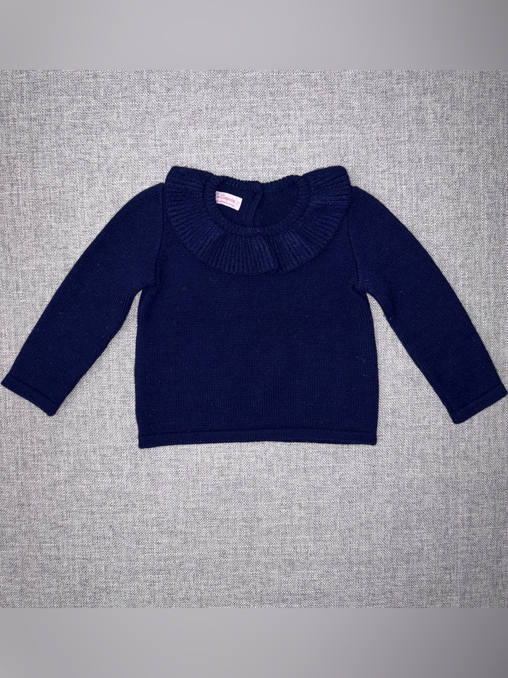 La Coqueta 2y navy sweater with bow VGUC